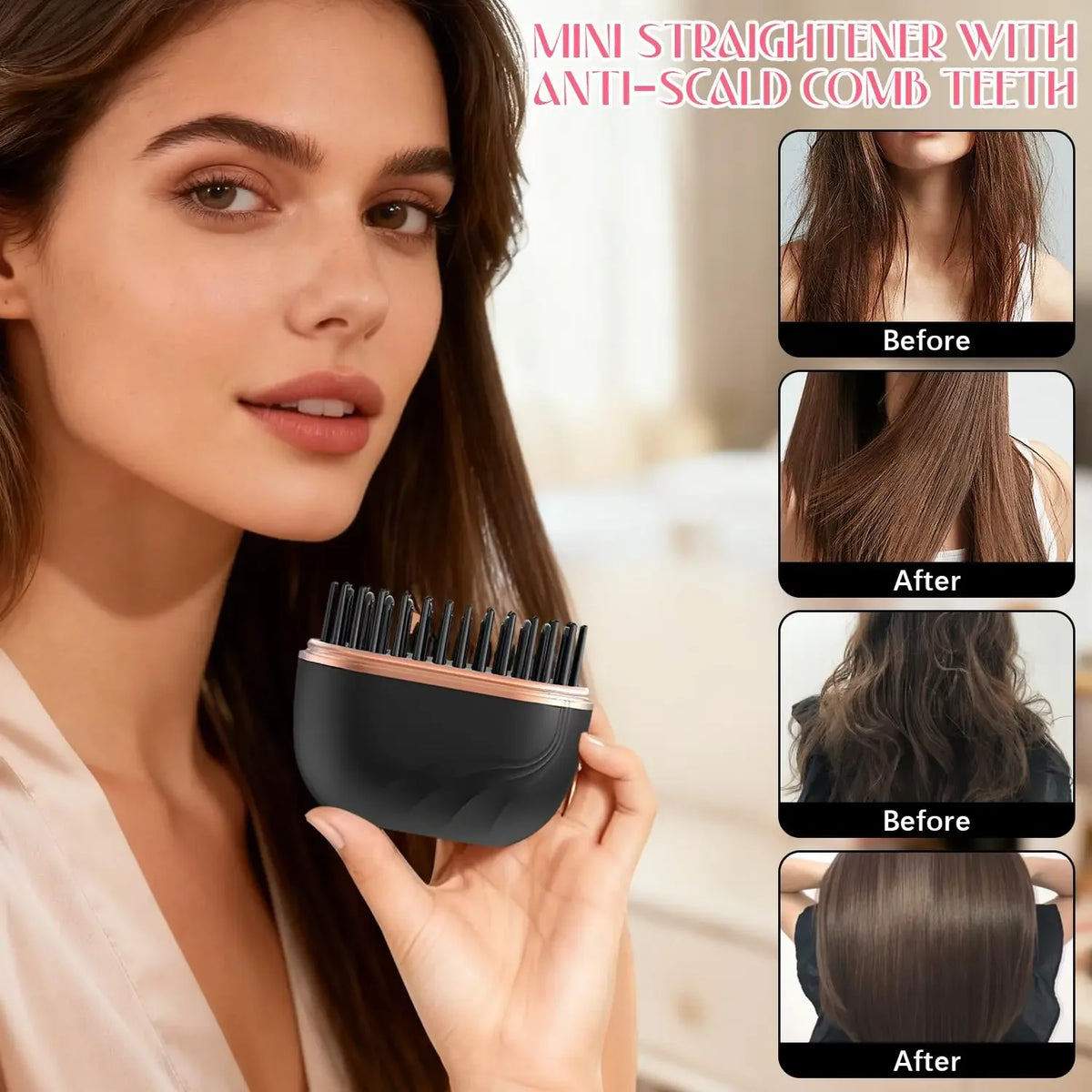 Glow & Go Mini Hordozható Hajegyenesítő